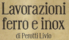 Logo LAVORAZIONE FERRO - INOX di Perotti Livio
