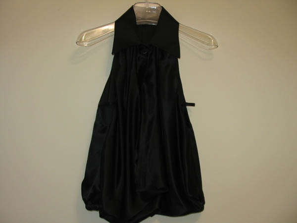 MD blusa seta smanicata nero tg 40