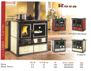 Cucina a Legna Rosa