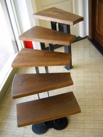 Scale in ferro e legno