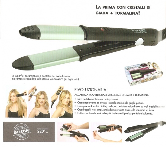 Piastra capelli WALZER tourmaline & jade