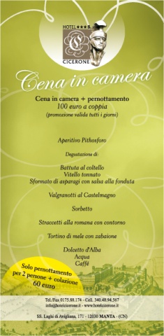 Cena in Camera per 2 persone