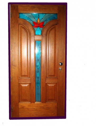 Portone in Rovere lamellare