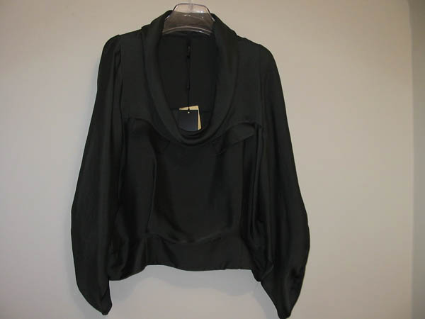ABSoul blusa seta verde scuro tg 42