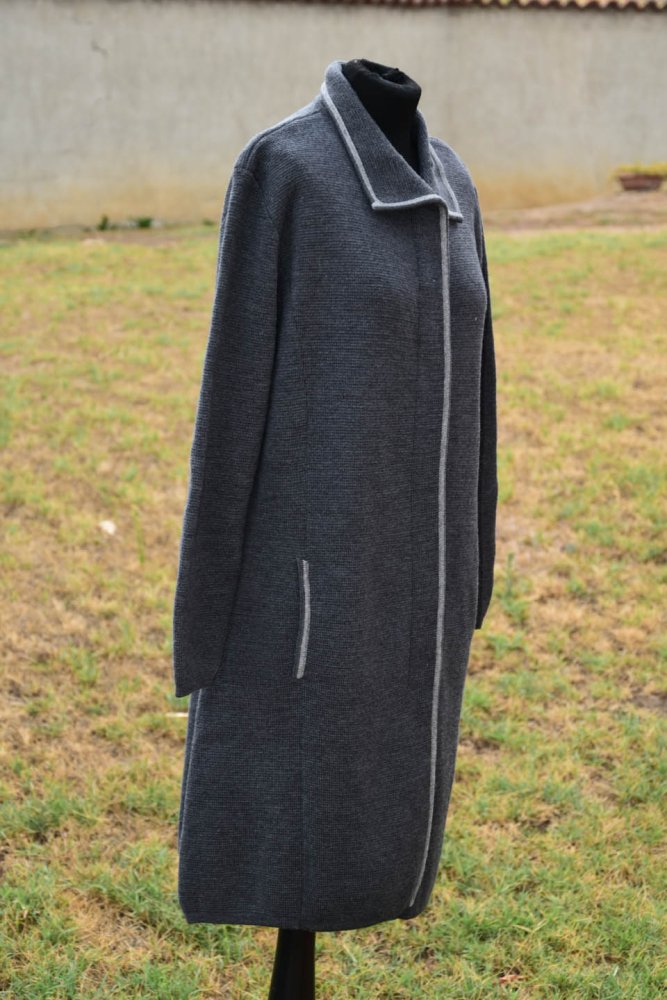 CAPPOTTO IN LANA DONNA PELLICCIA AL COLLO SALUZZO CN CAPPOTTO IN LANA DONNA PELLICCIA AL COLLO SALUZZO CN