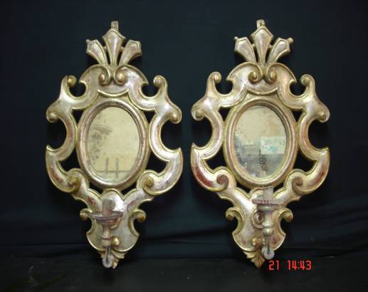 APLIQUES IN FOGLIA DARGENTO