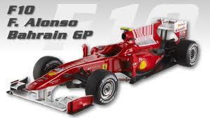 Hot Wheels FERRARI F10 F. Alonso Bahrain GP Edition