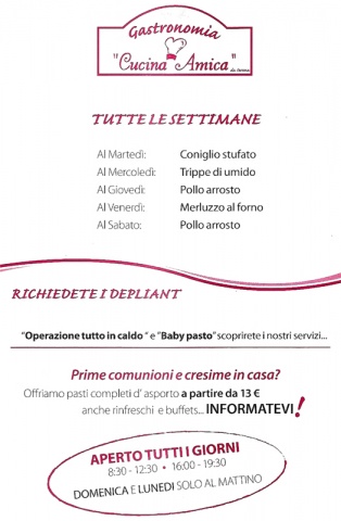 Prime comunioni e cresime in casa? Cucina Amica!