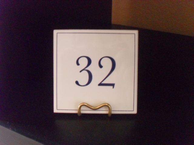 Placca numero civico quadrata cm 10x10